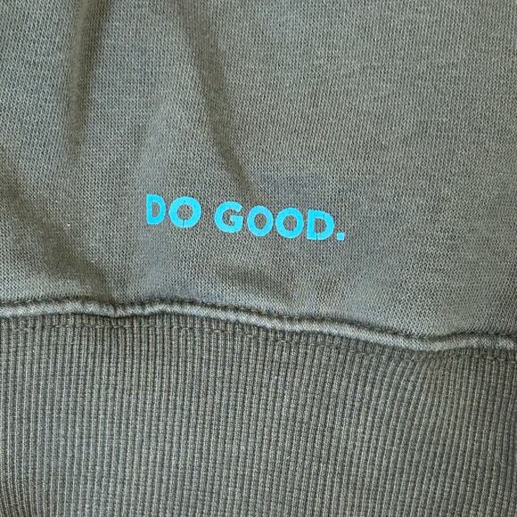 Cotopaxi llama logo men's green logo hoodie woods color sweatshirt size S - Picture 4 of 11